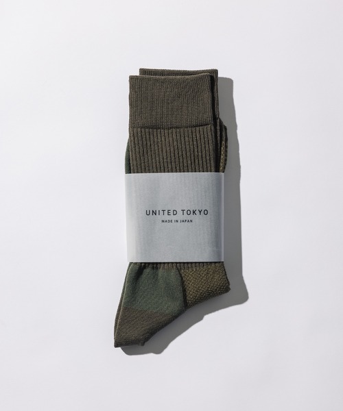 UNITED TOKYO（ユナイテッドトウキョウ）の「パワーフィットコットンソックス（ソックス/靴下・メンズ・イエロー/パープル/グレー/ブラック/グレイッシュベージュ/ベージュ/オフホワイト/アイボリー/カーキ・FREE）」の7枚目の写真