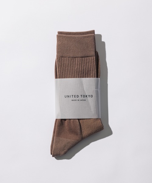 UNITED TOKYO（ユナイテッドトウキョウ）の「パワーフィットコットンソックス（ソックス/靴下・メンズ・イエロー/パープル/グレー/ブラック/グレイッシュベージュ/ベージュ/オフホワイト/アイボリー/カーキ・FREE）」の6枚目の写真