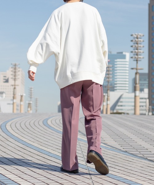 kutir（クティール）の「ルーズドルマンスリーブスウェット（スウェット・メンズ・ライトグレー/ライトブルー/ブラック/オフホワイト/マスタード・MEDIUM/LARGE）」の6枚目の写真