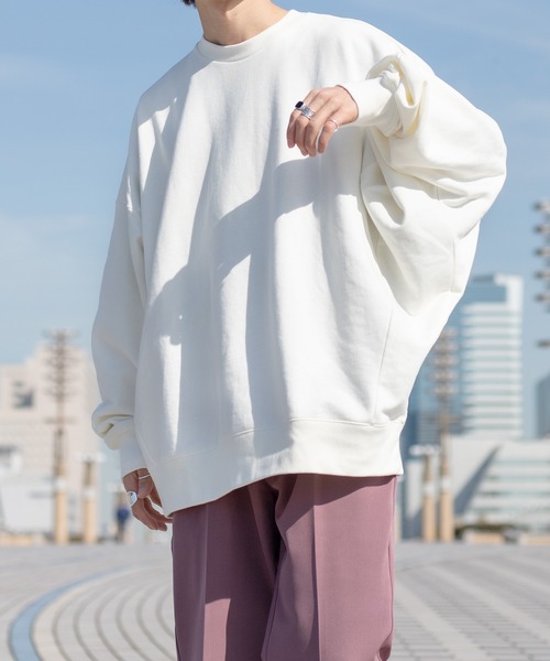 COGTHEBIGSMOKE オフホワイト、ドルマンスリーブスウェット、 COGTHEBIGSMOKE トレーナー スウェット 「COGTHEBIGSMOKE/コグ