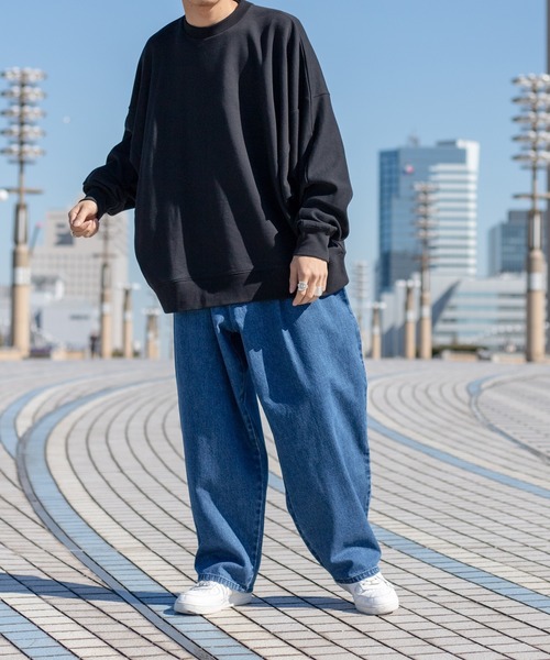 kutir（クティール）の「ルーズドルマンスリーブスウェット（スウェット・メンズ・ライトグレー/ライトブルー/ブラック/オフホワイト/マスタード・MEDIUM/LARGE）」の12枚目の写真