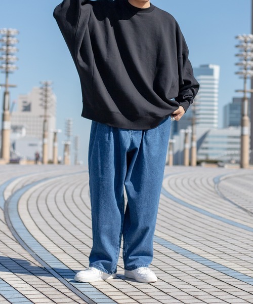 kutir（クティール）の「ルーズドルマンスリーブスウェット（スウェット・メンズ・ライトグレー/ライトブルー/ブラック/オフホワイト/マスタード・MEDIUM/LARGE）」の17枚目の写真