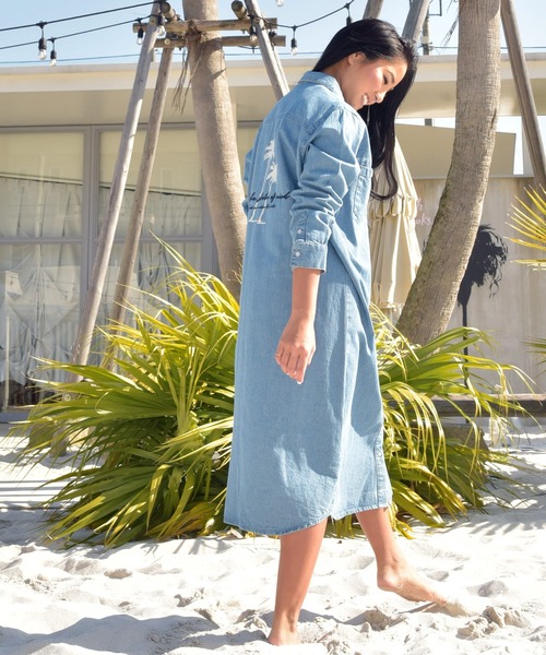 上品 のポーマイダンガリーシャツワンピース シャツワンピース ワンピース ドレス Kahiko カヒコ のファッション Kahiko Kahiko カヒコ のシャツワンピース Kahiko