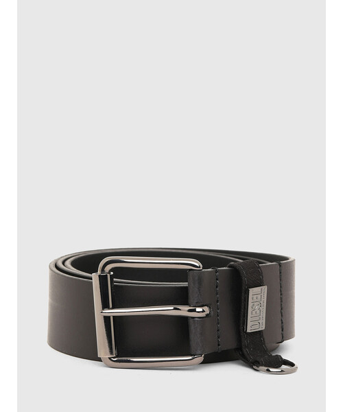 DIESEL デニム調 ストーン付きベルト B-1DR STRASS 3.9cm denim and leather belt with crystal