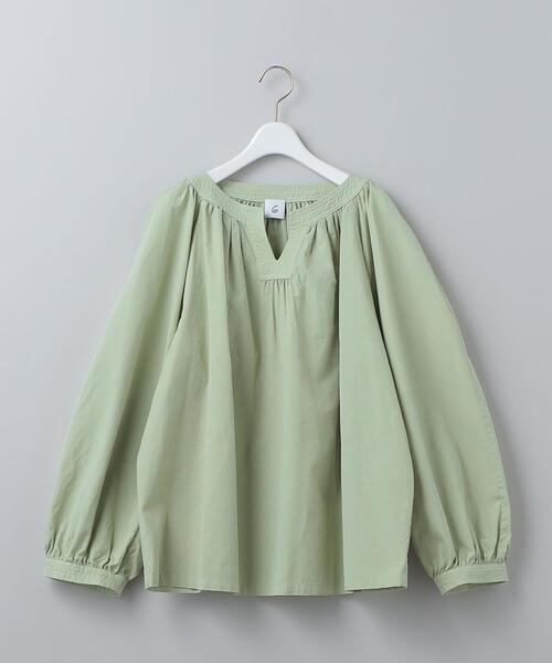 6 ROKU VOLUME STITCH SHIRT シャツ ブラウス 6（ロク）の「＜6(ROKU)＞COTTON VOLUME STITCH SHIRT/シャツ