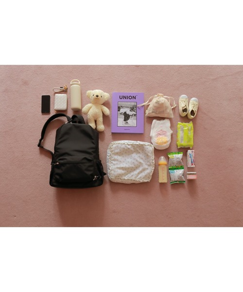 StompStamp（ストンプスタンプ）の「New マザーズリュック Black【AJUGA.original】（バックパック/リュック・レディース・ブラック・FREE）」の16枚目の写真