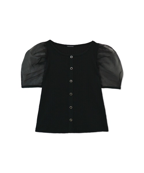 ANDGEEBEE（アンジービー）の「シアースリーブトップス（その他トップス・レディース・ホワイト/ブラック・MEDIUM）」の18枚目の写真