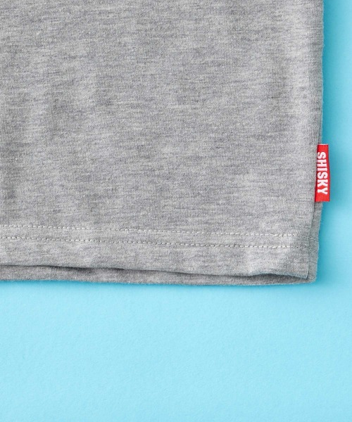 SHISKY(シスキー)の「SHISKY / シスキー ビッグシルエット ポケット付き クレイジーパターン カットソー 5分袖 キッズ(Tシャツ/カットソー・キッズ・モカ/ホワイト/杢グレー/ネイビー/ミント/チャコール・110/130/150/140/120/160)」の11枚目の写真