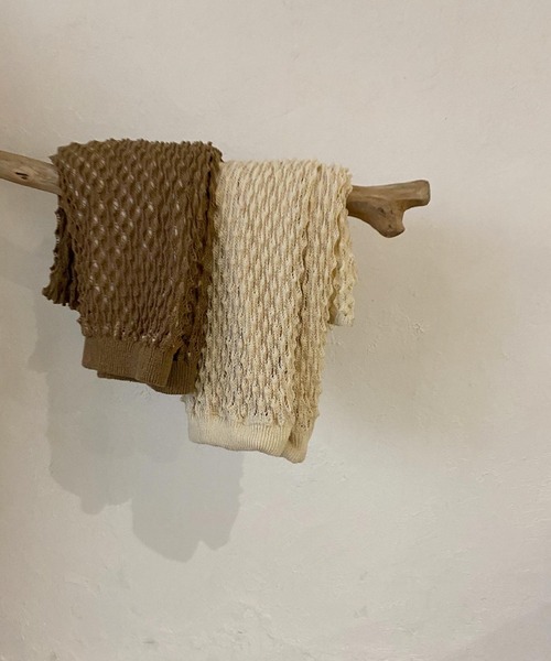 lawgy（ラウジー）の「original ami knit pants（その他パンツ・レディース・ブラウン/アイボリー・FREE）」の12枚目の写真