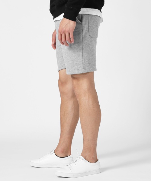 LIL VENDARS（リルヴェンダース）の「ストレッチ 裏毛 スウェット 膝上 ショートパンツ（スウェットパンツ・メンズ・ホワイト/ブラック/ネイビー/ピンク/杢グレー・S/M/L/XL）」の17枚目の写真