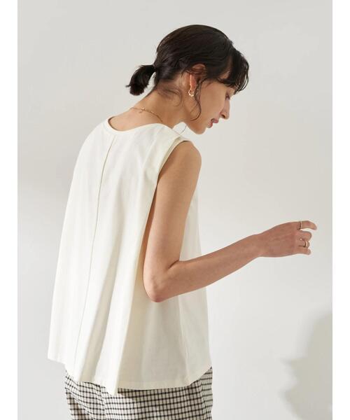 earth music&ecology（アースミュージックアンドエコロジー）の「オーガニックコットンノースリプルオーバー　＊（Tシャツ/カットソー・レディース・オフホワイト/ブラック/モカ/ピンク・FREE）」の5枚目の写真