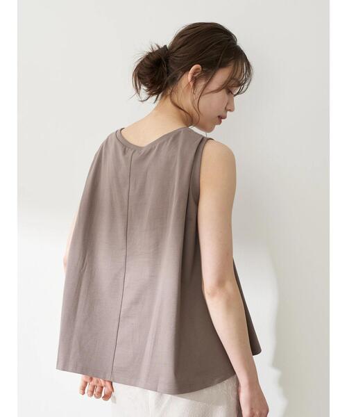 earth music&ecology（アースミュージックアンドエコロジー）の「オーガニックコットンノースリプルオーバー　＊（Tシャツ/カットソー・レディース・オフホワイト/ブラック/モカ/ピンク・FREE）」の11枚目の写真