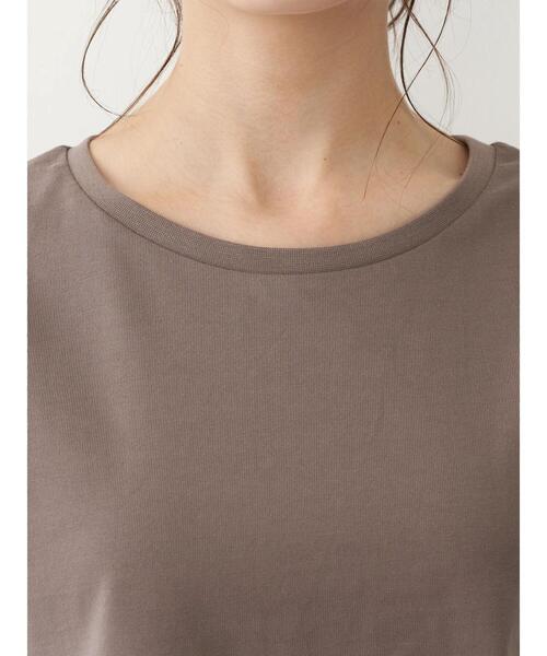 earth music&ecology（アースミュージックアンドエコロジー）の「オーガニックコットンノースリプルオーバー　＊（Tシャツ/カットソー・レディース・オフホワイト/ブラック/モカ/ピンク・FREE）」の13枚目の写真