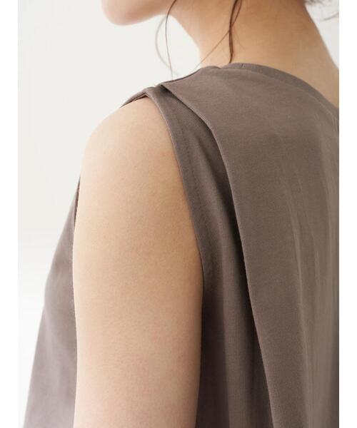 earth music&ecology（アースミュージックアンドエコロジー）の「オーガニックコットンノースリプルオーバー　＊（Tシャツ/カットソー・レディース・オフホワイト/ブラック/モカ/ピンク・FREE）」の15枚目の写真