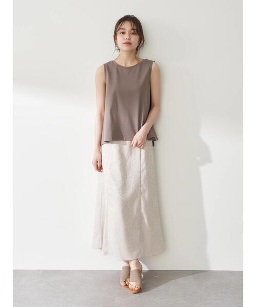 earth music&ecology（アースミュージックアンドエコロジー）の「オーガニックコットンノースリプルオーバー　＊（Tシャツ/カットソー・レディース・オフホワイト/ブラック/モカ/ピンク・FREE）」の16枚目の写真