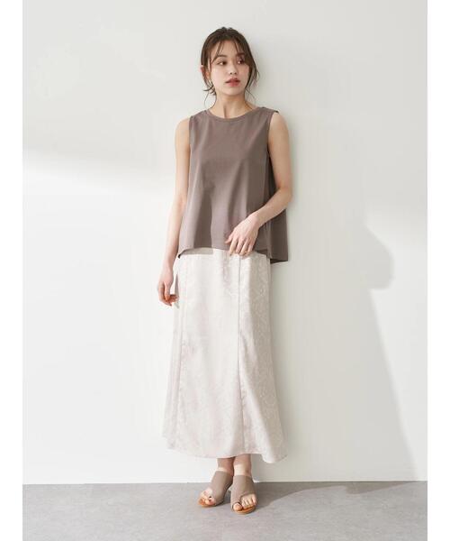 earth music&ecology（アースミュージックアンドエコロジー）の「オーガニックコットンノースリプルオーバー　＊（Tシャツ/カットソー・レディース・オフホワイト/ブラック/モカ/ピンク・FREE）」の18枚目の写真