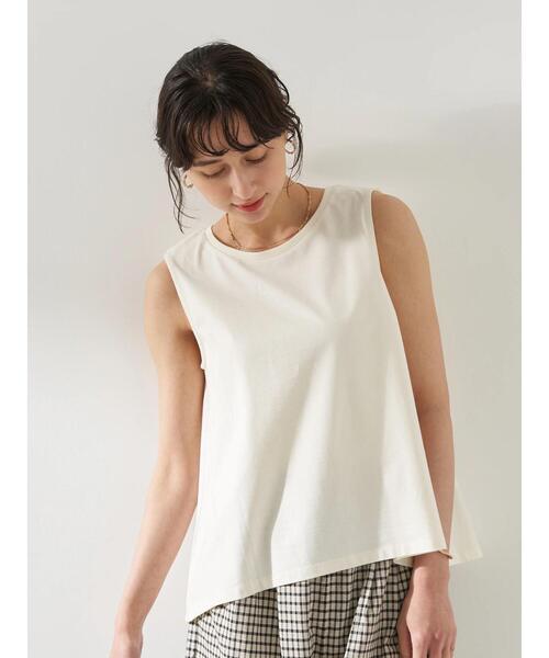 earth music&ecology（アースミュージックアンドエコロジー）の「オーガニックコットンノースリプルオーバー　＊（Tシャツ/カットソー・レディース・オフホワイト/ブラック/モカ/ピンク・FREE）」の21枚目の写真