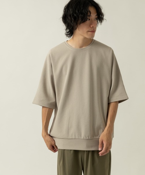 ITEMS URBANRESEARCH(アイテムズ アーバンリサーチ)の「ジャガードTシャツ(Tシャツ/カットソー・メンズ・ブラウン系その他/ホワイト/グレー/ライトブラウン/カーキ/チャコールグレー・MEDIUM/LARGE)」の4枚目の写真