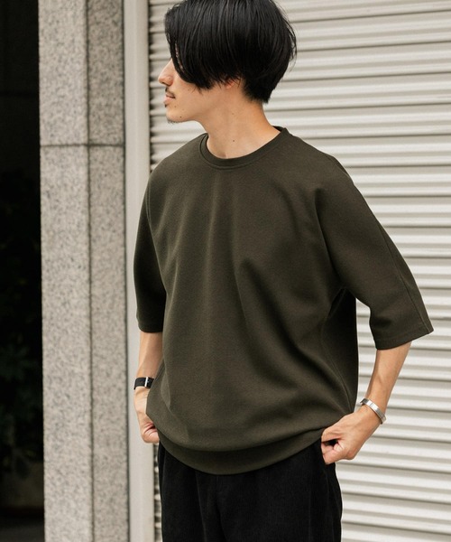 ITEMS URBANRESEARCH(アイテムズ アーバンリサーチ)の「ジャガードTシャツ(Tシャツ/カットソー・メンズ・ブラウン系その他/ホワイト/グレー/ライトブラウン/カーキ/チャコールグレー・MEDIUM/LARGE)」の6枚目の写真