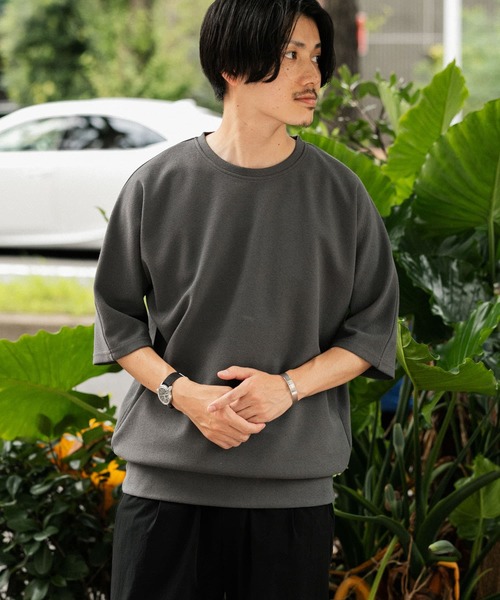 ITEMS URBANRESEARCH(アイテムズ アーバンリサーチ)の「ジャガードTシャツ(Tシャツ/カットソー・メンズ・ブラウン系その他/ホワイト/グレー/ライトブラウン/カーキ/チャコールグレー・MEDIUM/LARGE)」の3枚目の写真