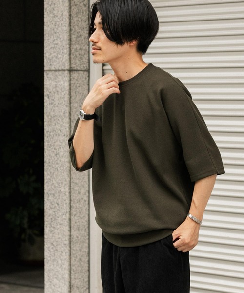 ITEMS URBANRESEARCH(アイテムズ アーバンリサーチ)の「ジャガードTシャツ(Tシャツ/カットソー・メンズ・ブラウン系その他/ホワイト/グレー/ライトブラウン/カーキ/チャコールグレー・MEDIUM/LARGE)」の20枚目の写真