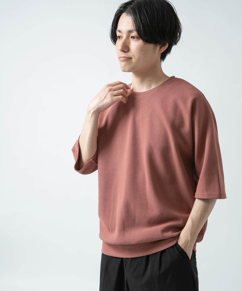 ITEMS URBANRESEARCH(アイテムズ アーバンリサーチ)の「ジャガードTシャツ(Tシャツ/カットソー・メンズ・ブラウン系その他/ホワイト/グレー/ライトブラウン/カーキ/チャコールグレー・MEDIUM/LARGE)」の7枚目の写真