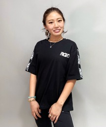 ROXY/ロキシー ルーズシルエット   ラインテープ柄Tシャツ   RST212550