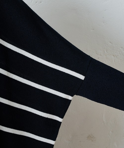 BEARDSLEY（ビアズリー）の「ギマBIGニット（ニット/セーター・レディース・ネイビー/ブラウン/レッド・FREE）」の10枚目の写真