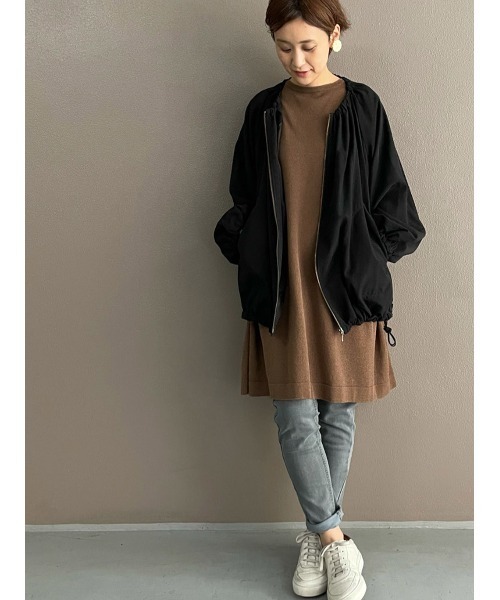 BEARDSLEY（ビアズリー）の「ギマBIGニット（ニット/セーター・レディース・ネイビー/ブラウン/レッド・FREE）」の19枚目の写真