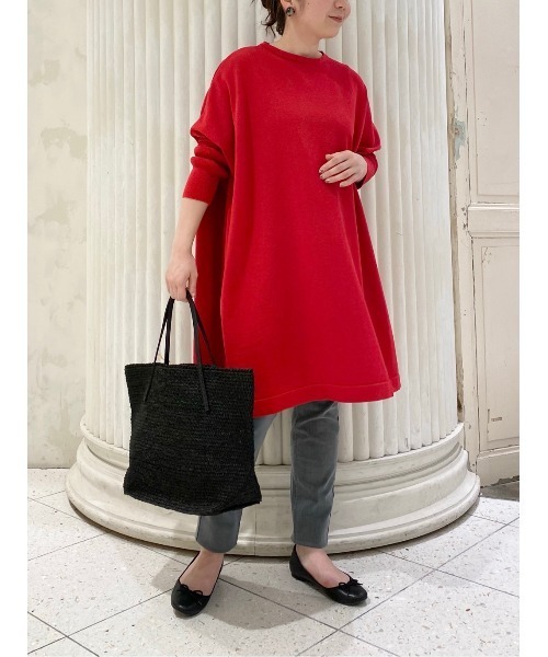 BEARDSLEY（ビアズリー）の「ギマBIGニット（ニット/セーター・レディース・ネイビー/ブラウン/レッド・FREE）」の15枚目の写真