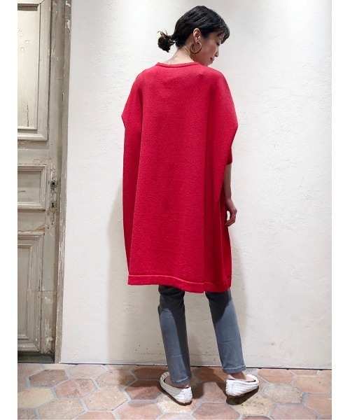 BEARDSLEY（ビアズリー）の「ギマBIGニット（ニット/セーター・レディース・ネイビー/ブラウン/レッド・FREE）」の16枚目の写真