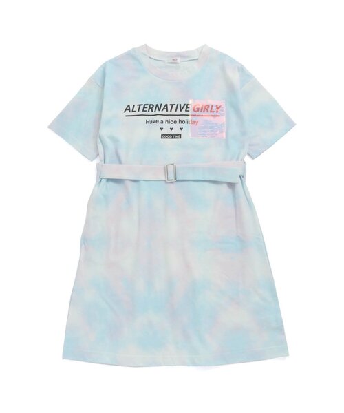 algy(アルジー)の「/タイダイTワンピ(ワンピース・キッズ・ミント/サックスブルー/ピンク・MEDIUM/XXX-SMALL/X-SMALL/SMALL/XX-SMALL)」の5枚目の写真