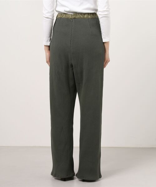 SHIROMA（シロマ）の「SHIROMA（シロマ）リブパンツ（その他パンツ・レディース・カーキ/ブラック・FREE）」の3枚目の写真