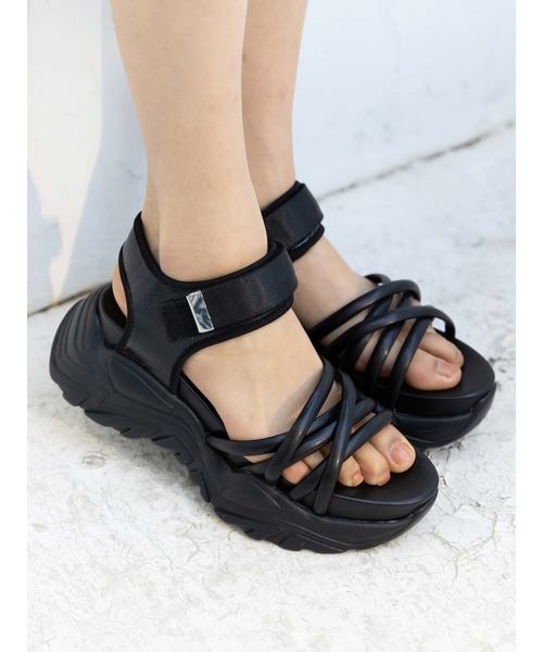 Honey Salon（ハニーサロン）の「クロススポーツサンダル（サンダル・レディース・ホワイト/ブラック/ピンク・SMALL/MEDIUM/LARGE）」の8枚目の写真