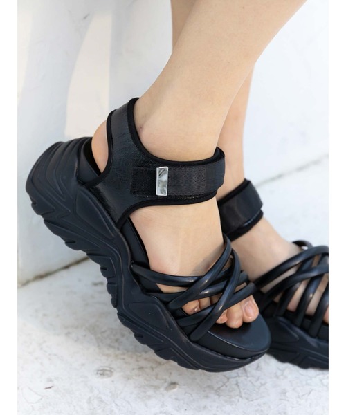 Honey Salon（ハニーサロン）の「クロススポーツサンダル（サンダル・レディース・ホワイト/ブラック/ピンク・SMALL/MEDIUM/LARGE）」の19枚目の写真