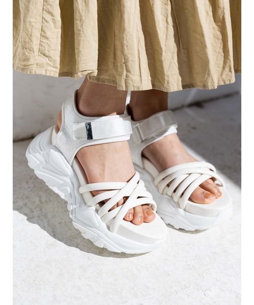 Honey Salon（ハニーサロン）の「クロススポーツサンダル（サンダル・レディース・ホワイト/ブラック/ピンク・SMALL/MEDIUM/LARGE）」の14枚目の写真