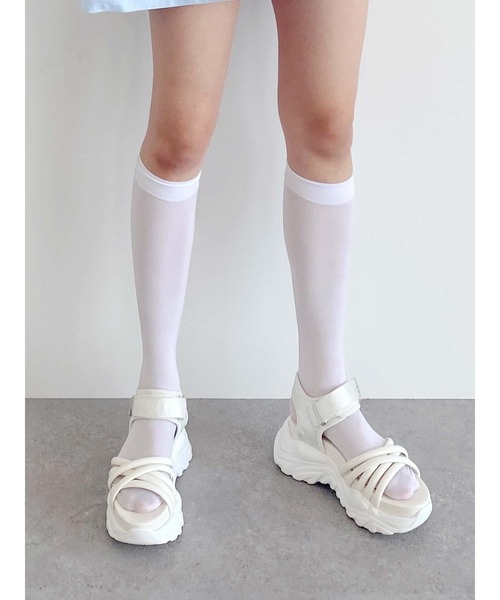 Honey Salon（ハニーサロン）の「クロススポーツサンダル（サンダル・レディース・ホワイト/ブラック/ピンク・SMALL/MEDIUM/LARGE）」の17枚目の写真