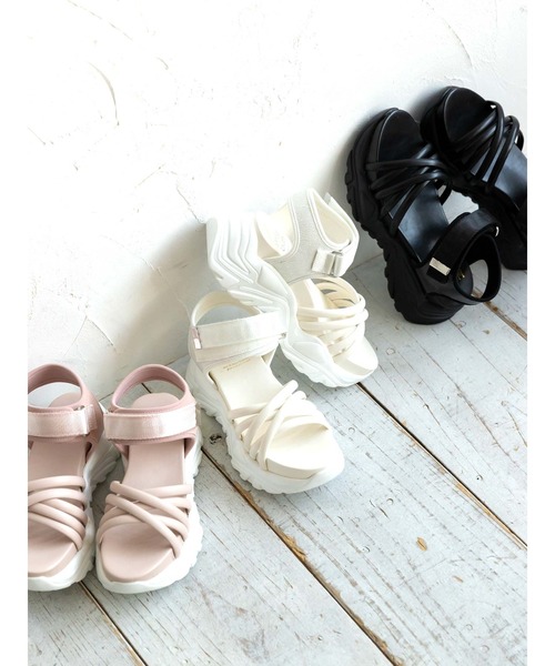 Honey Salon（ハニーサロン）の「クロススポーツサンダル（サンダル・レディース・ホワイト/ブラック/ピンク・SMALL/MEDIUM/LARGE）」の15枚目の写真