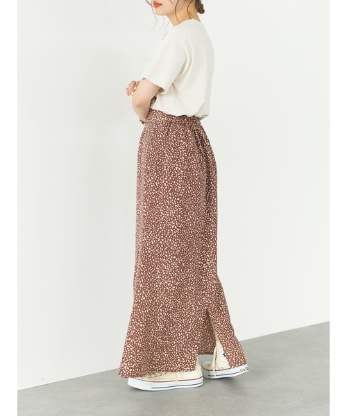 SLURR(スラ―)の「レオパード柄マーメイドロングスカート(スカート・レディース・ブラウン/アイボリー・FREE)」の3枚目の写真