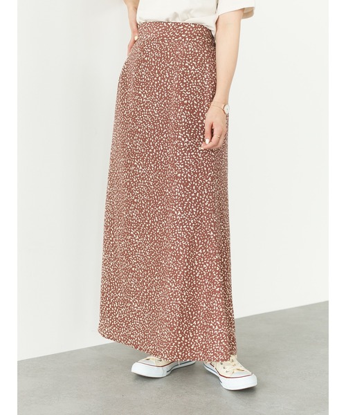 SLURR(スラ―)の「レオパード柄マーメイドロングスカート(スカート・レディース・ブラウン/アイボリー・FREE)」の5枚目の写真