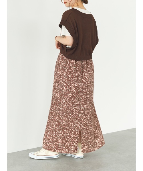 SLURR(スラ―)の「レオパード柄マーメイドロングスカート(スカート・レディース・ブラウン/アイボリー・FREE)」の14枚目の写真