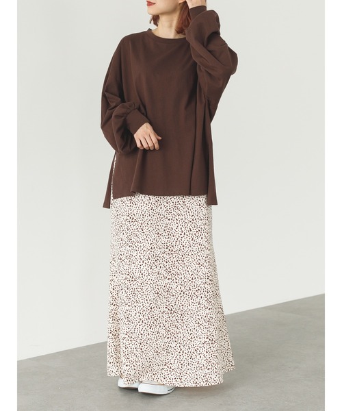 SLURR(スラ―)の「レオパード柄マーメイドロングスカート(スカート・レディース・ブラウン/アイボリー・FREE)」の17枚目の写真