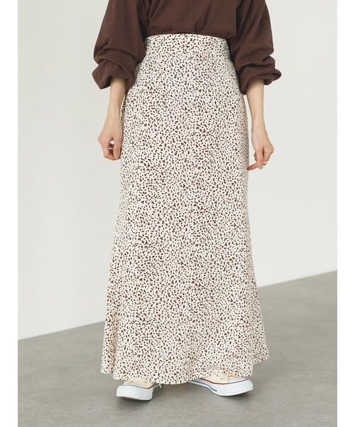 SLURR(スラ―)の「レオパード柄マーメイドロングスカート(スカート・レディース・ブラウン/アイボリー・FREE)」の19枚目の写真