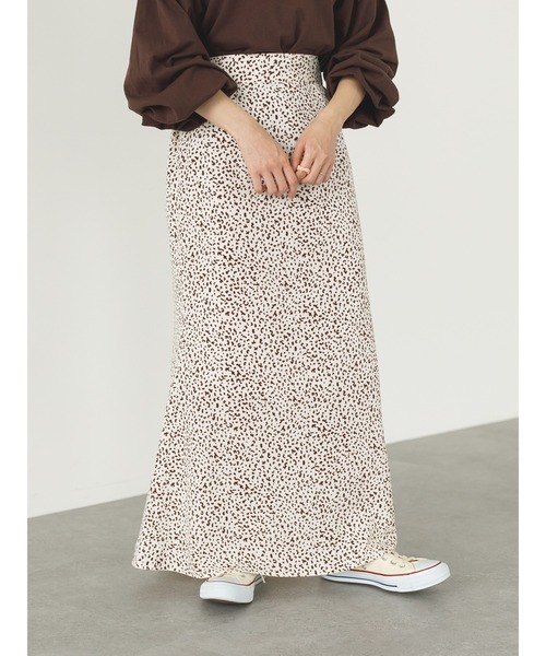 SLURR(スラ―)の「レオパード柄マーメイドロングスカート(スカート・レディース・ブラウン/アイボリー・FREE)」の20枚目の写真