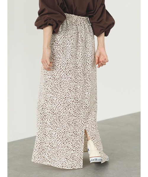 SLURR(スラ―)の「レオパード柄マーメイドロングスカート(スカート・レディース・ブラウン/アイボリー・FREE)」の22枚目の写真