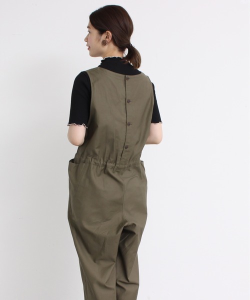 aimer le mieux（エメルミュー）の「aimer　【WEB別注】リブメロー配色ハイネック5部袖プルオーバー（Tシャツ/カットソー・レディース・ライトグリーン/ネイビー/ピンクベージュ・FREE）」の20枚目の写真