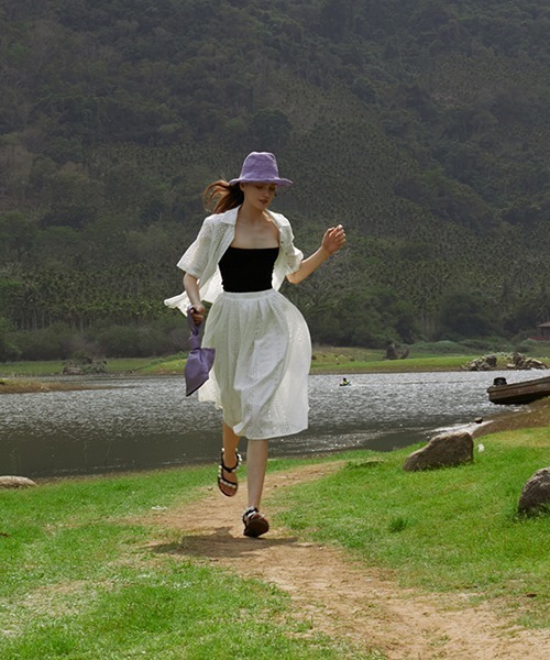 Fano Studios（ファノ ストゥディオズ）の「【Fano Studios】Geometry lace skirt FX21T001S（スカート・レディース・ホワイト・S/M/L）」の5枚目の写真