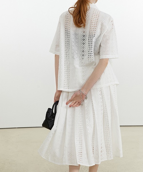 Fano Studios（ファノ ストゥディオズ）の「【Fano Studios】Geometry lace skirt FX21T001S（スカート・レディース・ホワイト・S/M/L）」の16枚目の写真