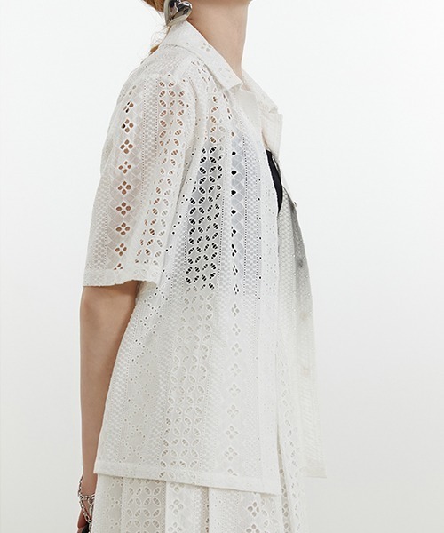 Fano Studios（ファノ ストゥディオズ）の「【Fano Studios】Geometry lace skirt FX21T001S（スカート・レディース・ホワイト・S/M/L）」の17枚目の写真
