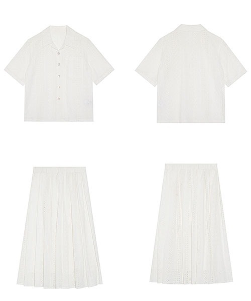 Fano Studios（ファノ ストゥディオズ）の「【Fano Studios】Geometry lace skirt FX21T001S（スカート・レディース・ホワイト・S/M/L）」の19枚目の写真